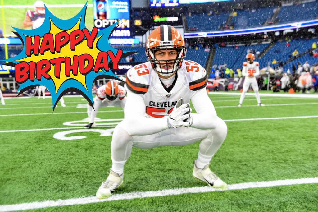 Joe Schobert - Happy Birthday! November 6th - Joe Schobert - Pro Bowl LB  for the Cleveland Browns