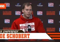 Joe Schobert Talks Myles Garrett & Defense in Week 11 | Cleveland Browns